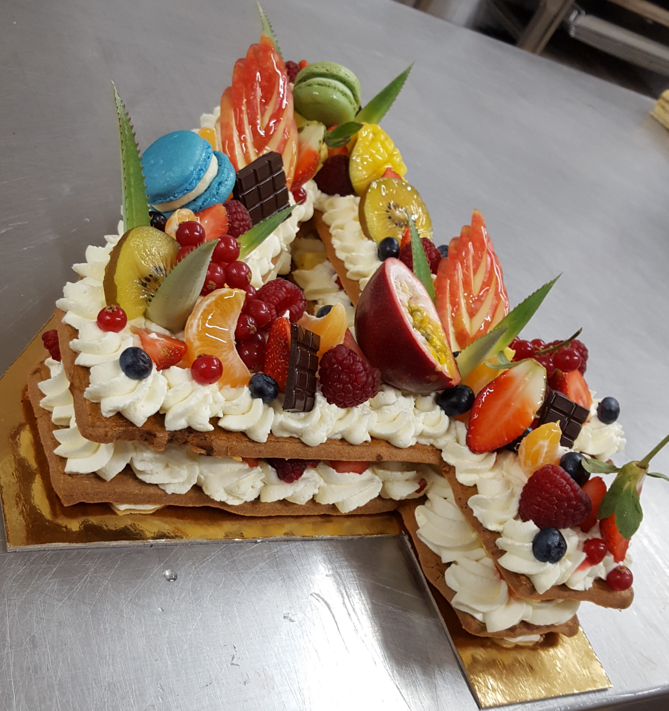 Number cake aux fruits